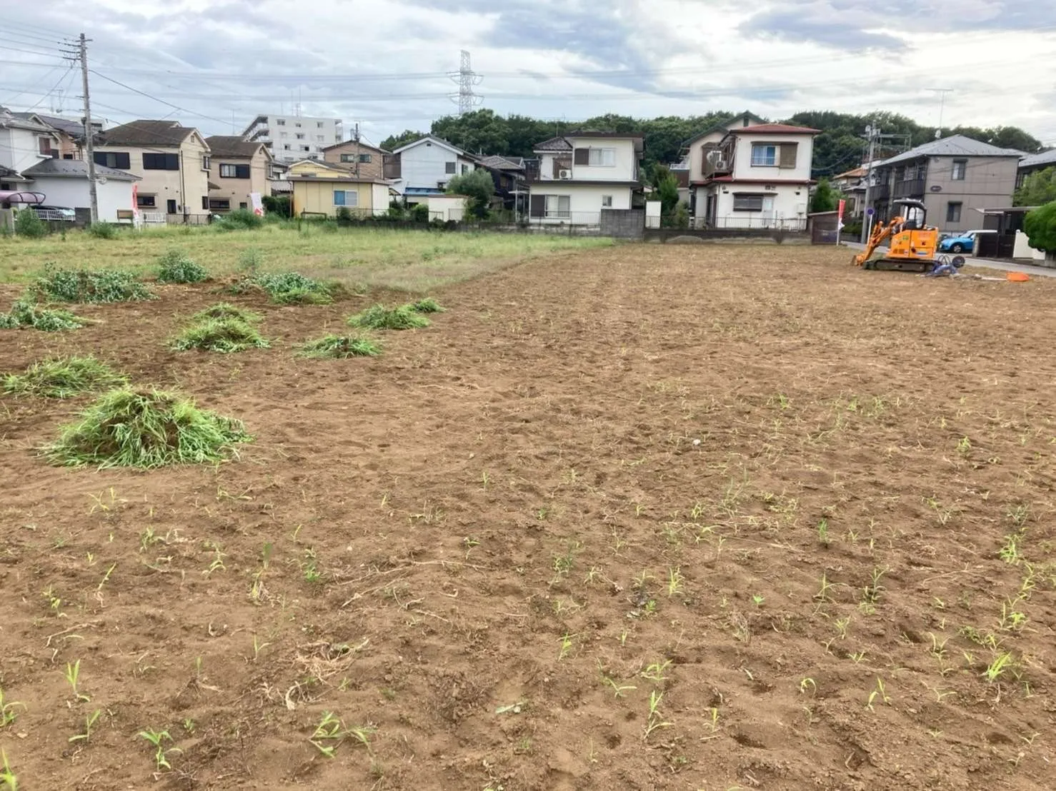 狭山市某所宅地造成工事